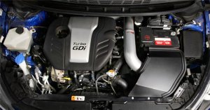 Kia Forte Performance Air Intake - K&N Engineering - Typhoon Short Ram - Silver - `14-`16